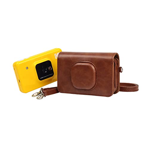 Rieibi Mini Shot Combo 2 Tasche, PU-Leder-Schutzhülle für Kodak C210 Mini Shot Combo 2 Kamera/tragbarer Sofortdrucker mit Schultergurt Rieibi Mini Shot Combo 2 Tasche, PU-Leder-Schutzhülle für Kodak C210 Mini Shot Combo 2 Kamera/tragbarer Sofortdrucker mit Schultergurt von Rieibi