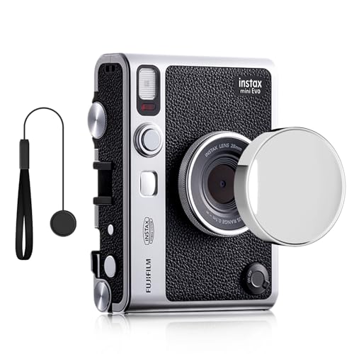 Rieibi Objektivdeckel für Fujifilm Instax Mini Evo, Fuji Mini Zubehör für Fuji Instax Mini Evo Objektivdeckel mit Anti-Verlust-Seil, PC Material Mini Evo Objektivdeckel mit Beflockung innen - Grau Rieibi Objektivdeckel für Fujifilm Instax Mini Evo, Fuji Mini Zubehör für Fuji Instax Mini Evo Objektivdeckel mit Anti-Verlust-Seil, PC Material Mini Evo Objektivdeckel mit Beflockung innen - Grau von Rieibi
