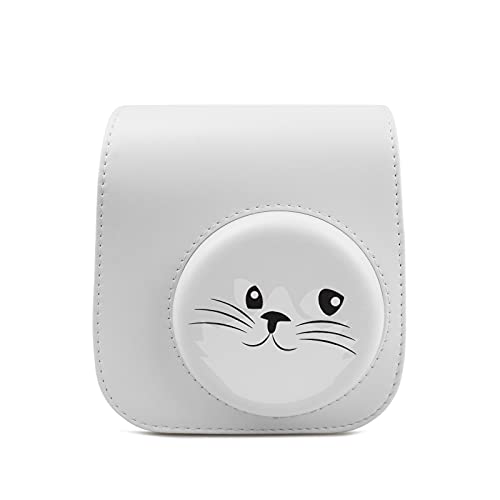 Rieibi PU Leder Mini 11 Hülle, Tasche für Fujifilm Instax Mini 11/Mini 9/Mini 8/Mini 8+, Kameratasche für Sofortbildkamera mit verstellbarem Schultergurt Rieibi PU Leder Mini 11 Hülle, Tasche für Fujifilm Instax Mini 11/Mini 9/Mini 8/Mini 8+, Kameratasche für Sofortbildkamera mit verstellbarem Schultergurt von Rieibi