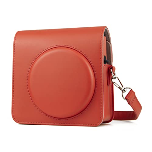 Rieibi Square SQ1 Tasche, Schutzhülle für Fujifilm Instax Square SQ1 Sofortbildkamera, kompakte Abdeckung mit verstellbarem Schultergurt, Orange, Kameratasche Rieibi Square SQ1 Tasche, Schutzhülle für Fujifilm Instax Square SQ1 Sofortbildkamera, kompakte Abdeckung mit verstellbarem Schultergurt, Orange, Kameratasche von Rieibi