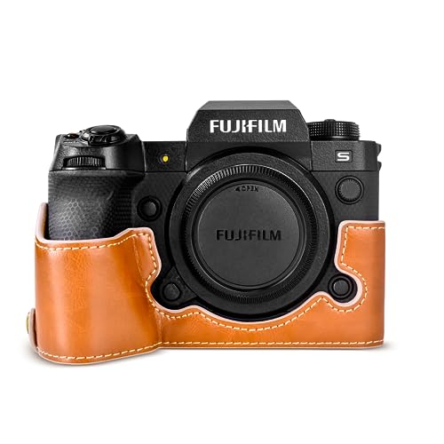 Rieibi X-H2S/ X-H2 Tasche – Hochwertige PU-Leder-Halbtasche für Fujifilm XH2S/ XH2 spiegellose Digitalkamera – Gehäuseschutzhülle für Fuji XH2s XH2 - Braun Rieibi X-H2S/ X-H2 Tasche – Hochwertige PU-Leder-Halbtasche für Fujifilm XH2S/ XH2 spiegellose Digitalkamera – Gehäuseschutzhülle für Fuji XH2s XH2 - Braun von Rieibi
