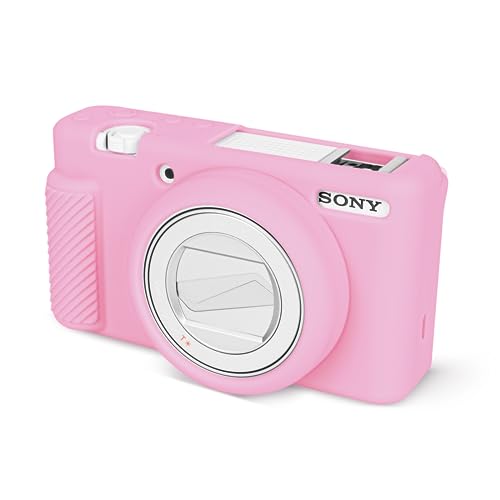 Rieibi ZV-1F Tasche, weiche Silikon Schutzhülle für Sony ZV1F ZV-1F Vlog Kamera & ZV-1 Mark II Kamera, Hülle für Sony ZV1F / ZV-1 II/ZV-1M2 - Rosa Rieibi ZV-1F Tasche, weiche Silikon Schutzhülle für Sony ZV1F ZV-1F Vlog Kamera & ZV-1 Mark II Kamera, Hülle für Sony ZV1F / ZV-1 II/ZV-1M2 - Rosa von Rieibi