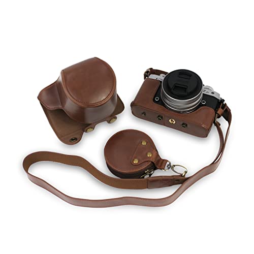 Rieibi Z fc Zfc Kameratasche PU-Leder mit Gurt für Nikon Z fc Zfc 28 mm f/2.8 SE, 16-50 mm f/3.5-6.3 Objektiv Rieibi Z fc Zfc Kameratasche PU-Leder mit Gurt für Nikon Z fc Zfc 28 mm f/2.8 SE, 16-50 mm f/3.5-6.3 Objektiv von Rieibi