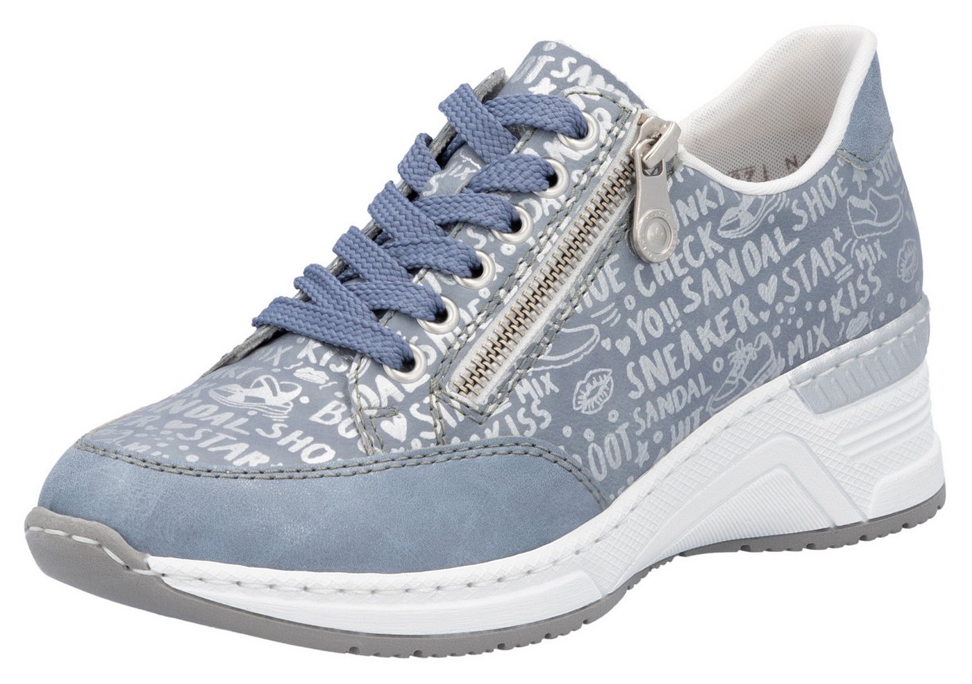 Rieker Sneaker mit Lettern bedruckt, Freizeitschuh, Halbschuh, Schnürschuh Rieker Sneaker mit Lettern bedruckt, Freizeitschuh, Halbschuh, Schnürschuh von Rieker