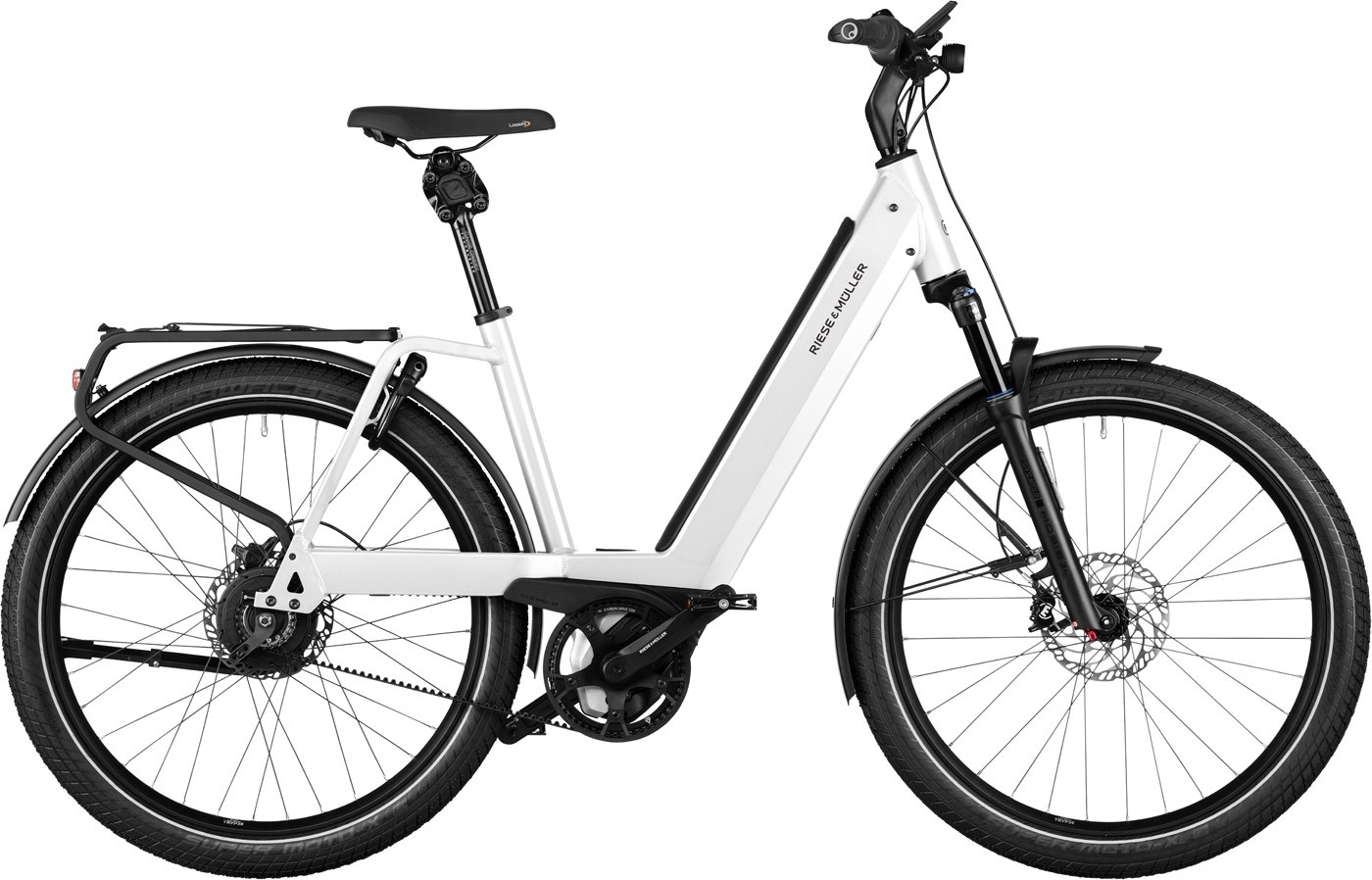 E-Bikes  Riese & Müller Nevo4 GT vario weiß . 2024 (Rahmengröße auswählen: 51 cm | Körpergröße 1,70 - 1,80 m  / bitte Akku wählen: 625 Wh) von Riese und Müller