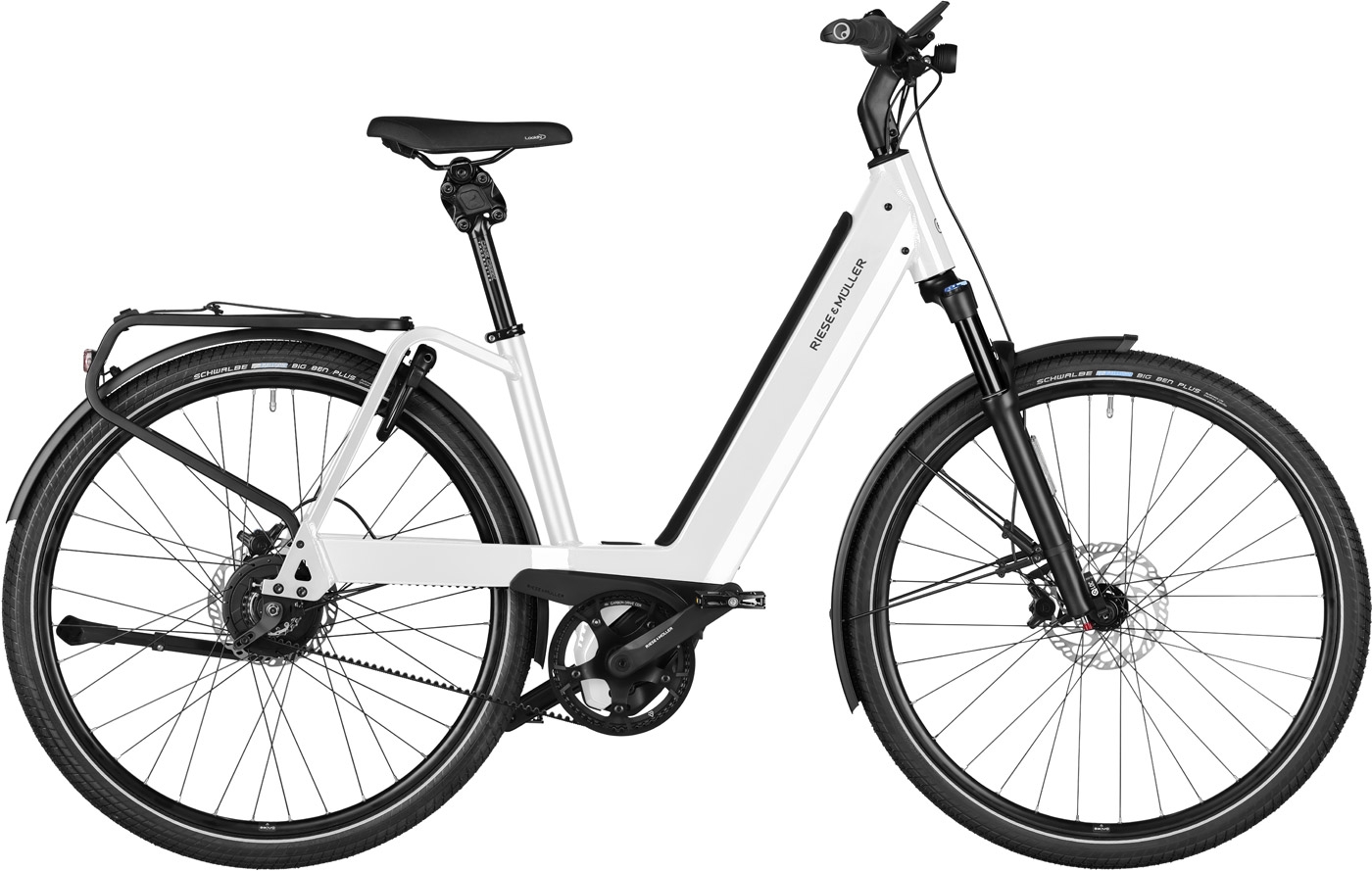 Herren e-Bike  Riese & Müller Nevo4 vario weiß . 2024 (bitte Rahmenhöhe wählen: 56 cm | Körpergröße 180 - 195 cm / Akkukapazität: 625Wh smart) von Riese und Müller