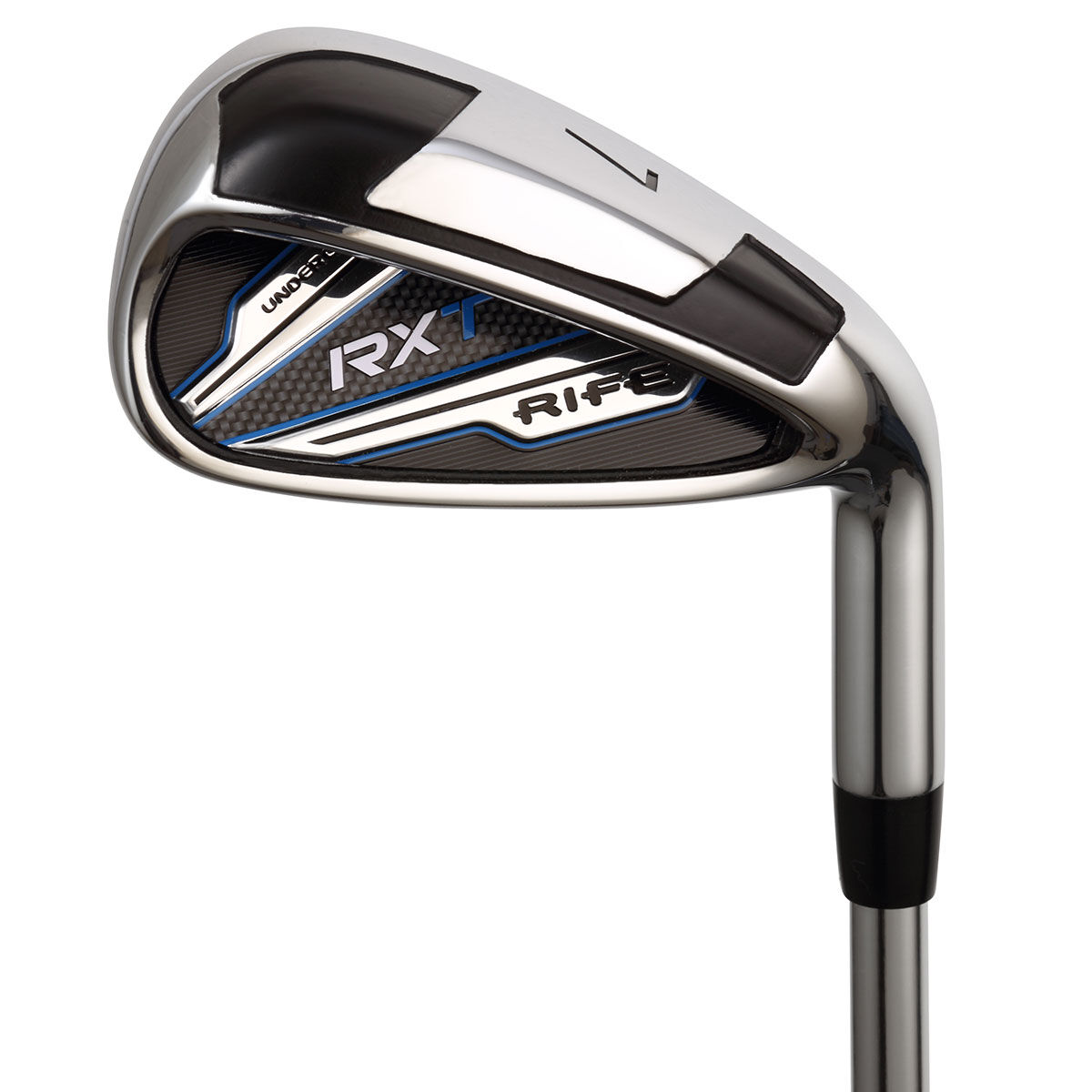 Rife Black and Silver RX-T Regular Steel Right Hand 5-sw 7 Golf Irons | American Golf von Rife