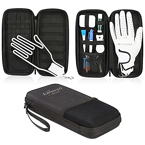 Rilime Golf-Handschuhhalter, Golf-Handschuh-Hülle, Golf-Zubehör für die Aufbewahrung von Handy, Handschuhen, Tees, Ballmarkern und Reparaturwerkzeugen, Golfzubehör für Männer und Frauen von Rilime