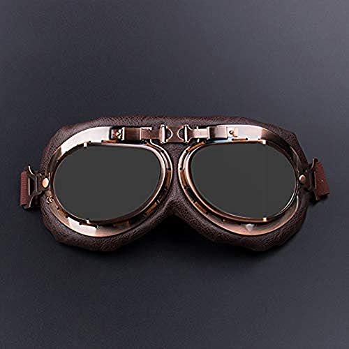 Riloer Motorradbrille, Retro Wind und sandfeste Sport Offroad Motorrad Kart Brille, transparent Riloer Motorradbrille, Retro Wind und sandfeste Sport Offroad Motorrad Kart Brille, transparent von Riloer