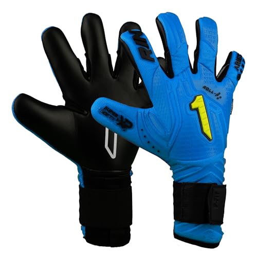 Rinat Aries Nemesis Prime Junior Torwarthandschuhe, Blau, Größe 5 von Rinat