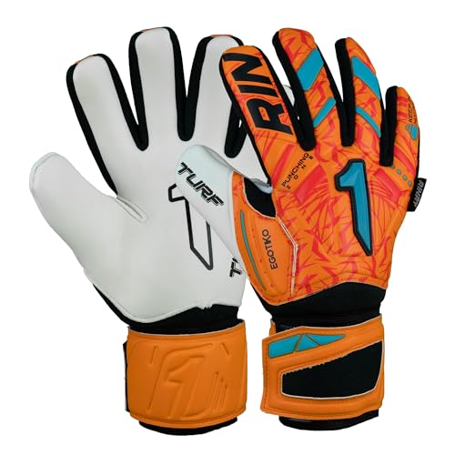 Rinat Egotiko Avenger-Torwarthandschuhe, für Erwachsene, Orange, Größe 8 Rinat Egotiko Avenger-Torwarthandschuhe, für Erwachsene, Orange, Größe 8 von Rinat