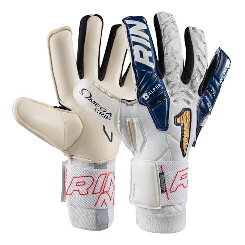 Rinat Egotiko Avengers Alpha Junior Torwarthandschuhe, Weiß, Größe 5 Rinat Egotiko Avengers Alpha Junior Torwarthandschuhe, Weiß, Größe 5 von Rinat