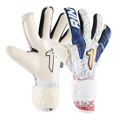Rinat Egotiko Avengers Pro Torwarthandschuhe, für Erwachsene, Weiß, Größe 7 Rinat Egotiko Avengers Pro Torwarthandschuhe, für Erwachsene, Weiß, Größe 7 von Rinat