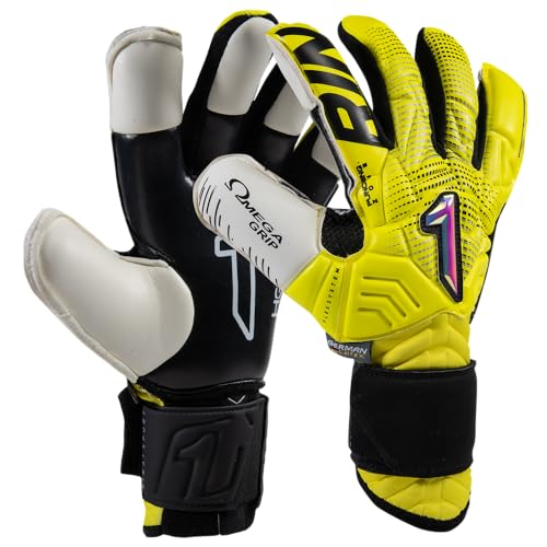 Rinat Torwarthandschuh Stellar II Alpha Pin enthalten (Gelb, 5) Rinat Torwarthandschuh Stellar II Alpha Pin enthalten (Gelb, 5) von Rinat