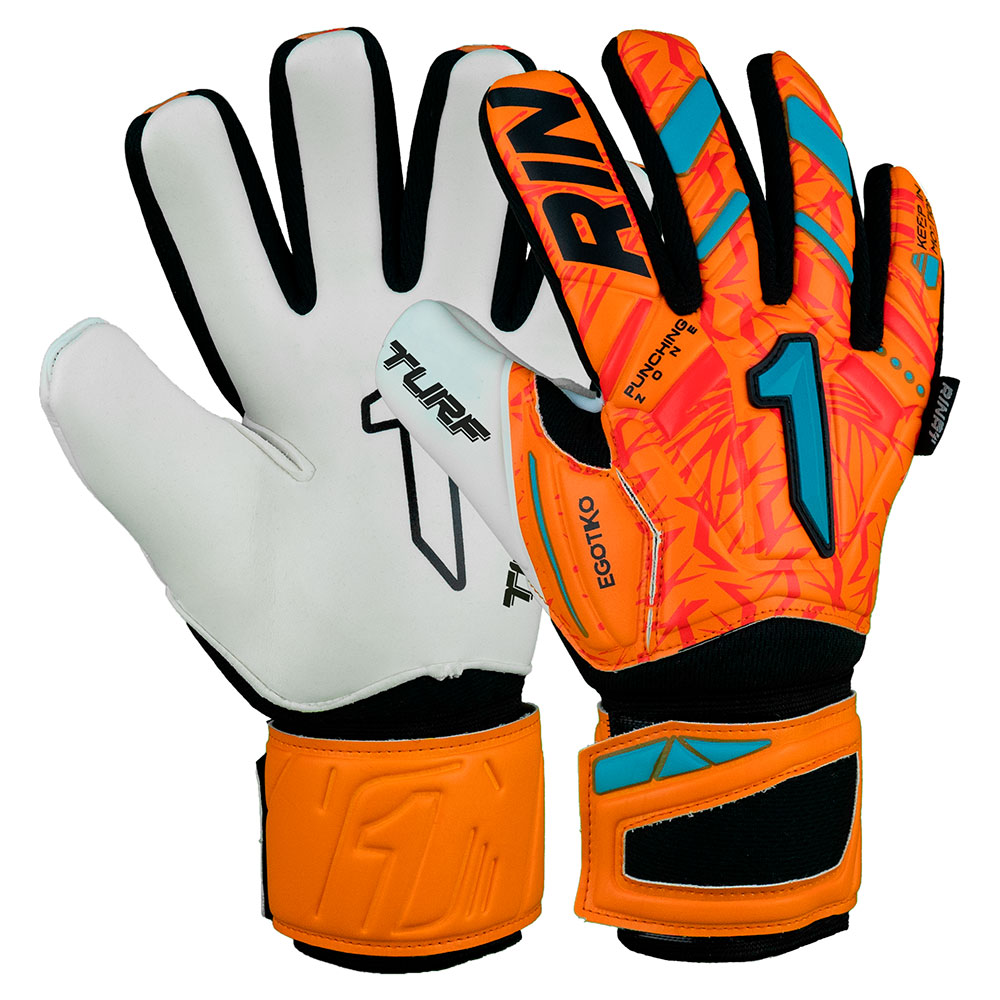 Rinat Egotiko Vengador Turf Basic Junior Goalkeeper Gloves Orange 5 von Rinat