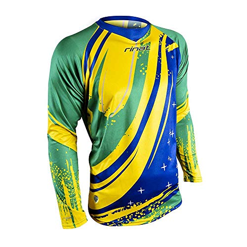 Rinat Flags Jersey Torwarttrikot, Unisex Erwachsene, Unisex – Erwachsene, Flags, Gelb/Grün/Blau Rinat Flags Jersey Torwarttrikot, Unisex Erwachsene, Unisex – Erwachsene, Flags, Gelb/Grün/Blau von Rinat