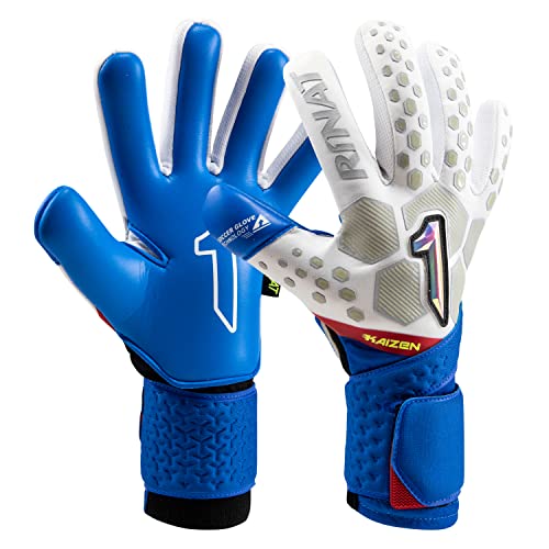 Rinat Kaizen Alpha Torwarthandschuhe, Erwachsene, Unisex, Blau/Weiß, 7 Rinat Kaizen Alpha Torwarthandschuhe, Erwachsene, Unisex, Blau/Weiß, 7 von Rinat