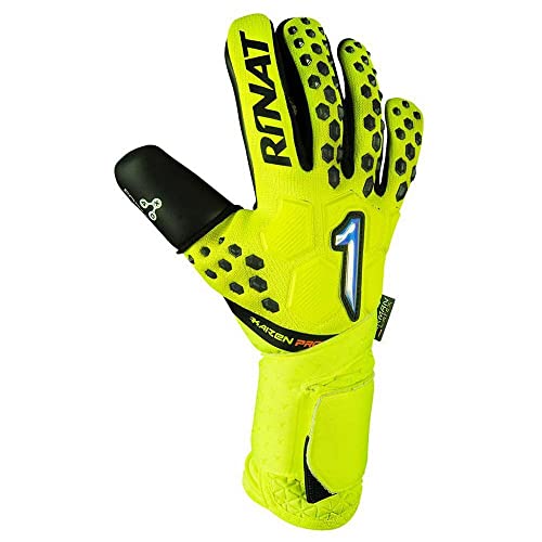 Rinat Kaizen Pro Torwarthandschuhe, Erwachsene, Unisex, Neongelb/Schwarz, 7 Rinat Kaizen Pro Torwarthandschuhe, Erwachsene, Unisex, Neongelb/Schwarz, 7 von Rinat
