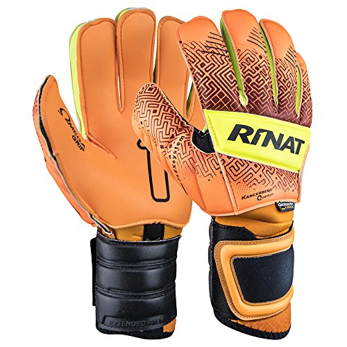 Rinat Kancerbero Quantum Pro Torwarthandschuhe, Orange/Neon Gelb, 7 von Rinat