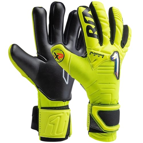 Rinat Kratos Torwarthandschuhe halb für Erwachsene, Gelb, Größe 8 Rinat Kratos Torwarthandschuhe halb für Erwachsene, Gelb, Größe 8 von Rinat