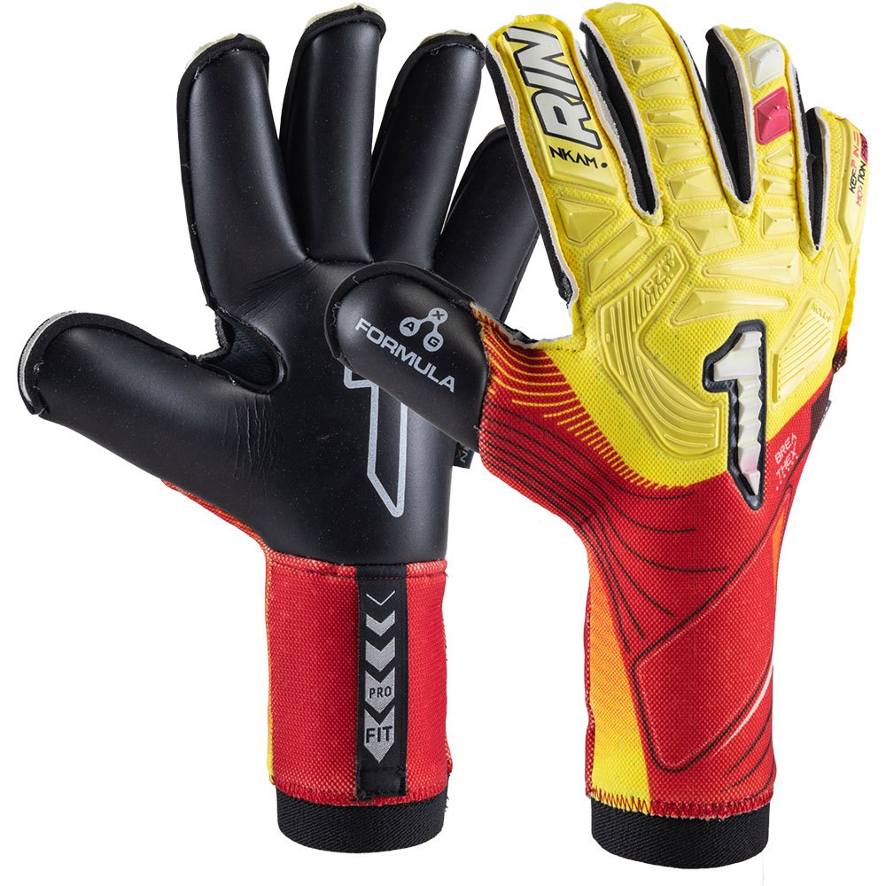 Rinat Nkam Pro Onana Goalkeeper Gloves Gelb,Rot 11 von Rinat