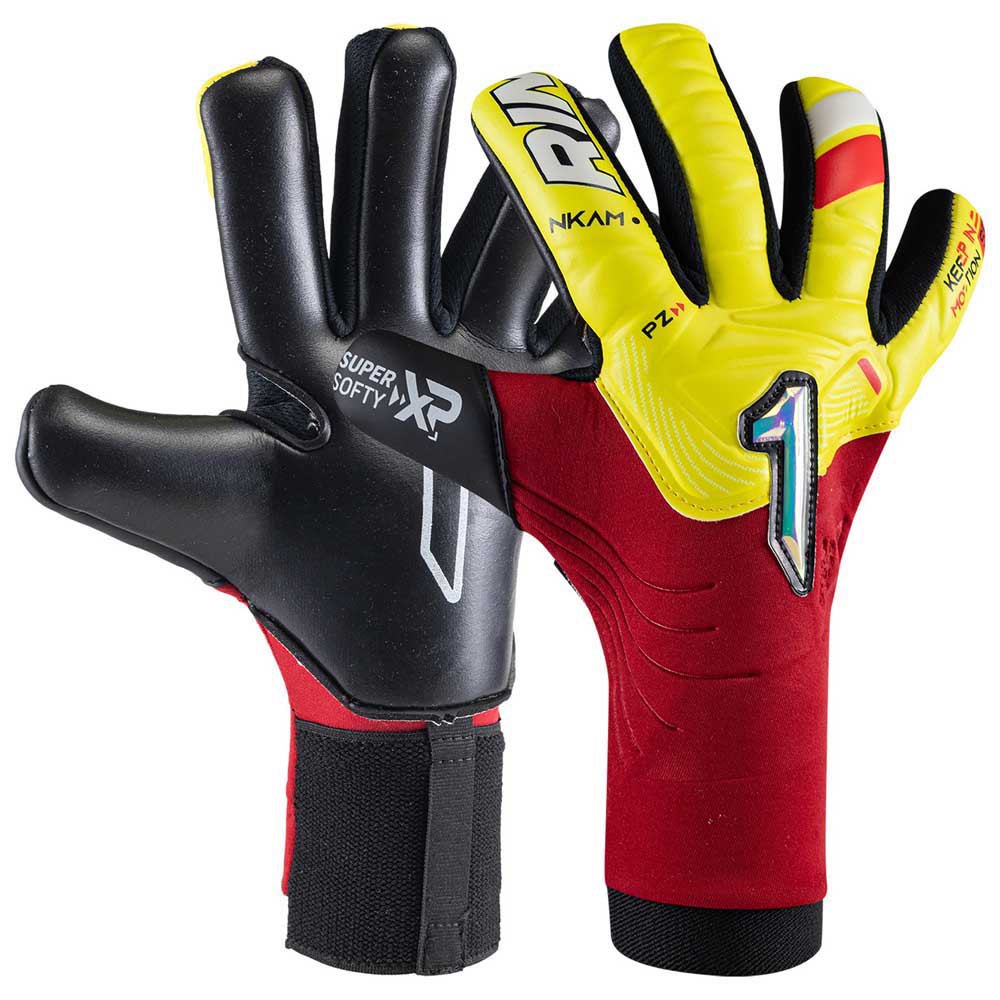 Rinat Nkam Semi Onana Goalkeeper Gloves Gelb,Rot 7 Rinat Nkam Semi Onana Goalkeeper Gloves Gelb,Rot 7 von Rinat