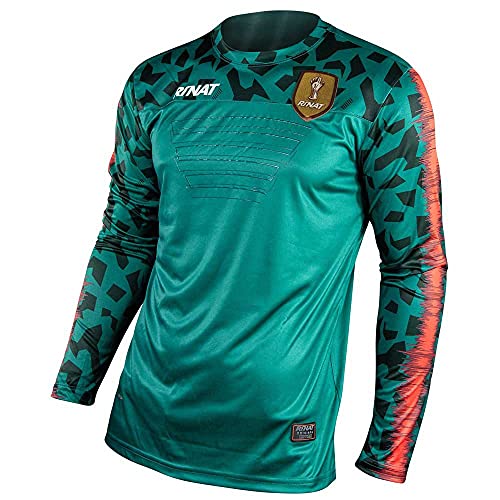 Rinat Kinder Jersey Quartz Torwarttrikot, Orange/Grün, YS von Rinat