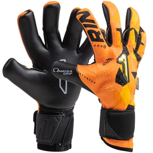 Rinat Torwarthandschuhe Meta Tactik GK Alpha Junior Orange, Unisex, Größe 6 von Rinat