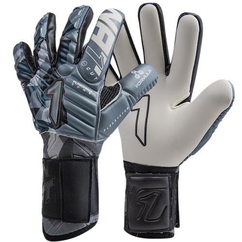 Rinat Torwarthandschuhe Meta Tactik GK Pro, Erwachsene, Grau, Größe 10 von Rinat