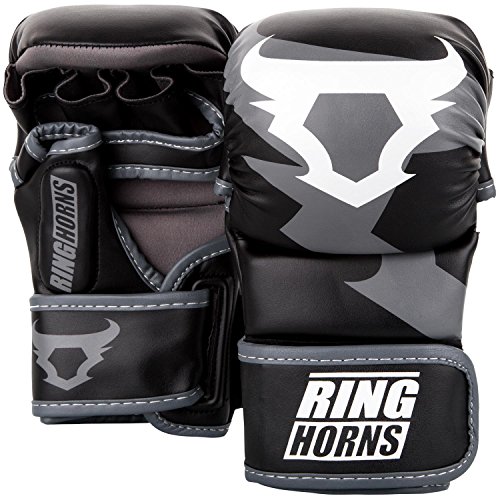 Ringhorns Uni Charger MMA Sparring Handschuhe, Schwarz, S/M von Ringhorns