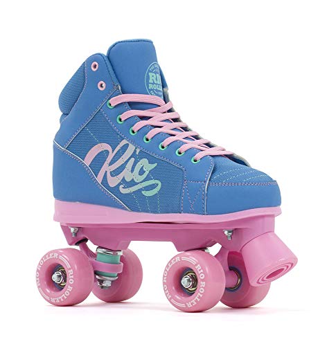 Rio Roller Lumina Childrens Rollschuhe, Jugendliche, Unisex, Blau/Pink (Mehrfarbig), Größe 37 von Rio Roller