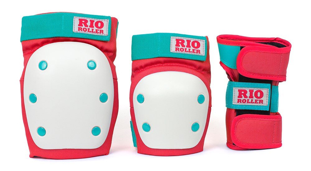 Rio Roller Rollschuhe RIO ROLLER TRIPLE Schonerset red/mint von Rio Roller