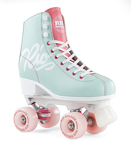 Rio Roller Rollschuhe Script Teal/Coral (37) von Rio Roller