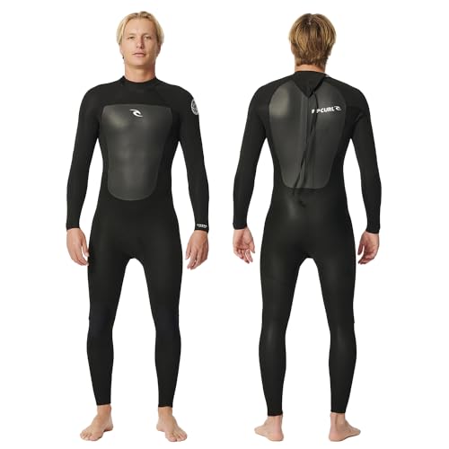 RIP CURL - Omega 4/3 mm Neoprenanzug Back Zip - dehnbares Neopren und verstärkte Nähte, ideal für Wassertemperaturen zwischen 12 und 15 ° C von Rip Curl