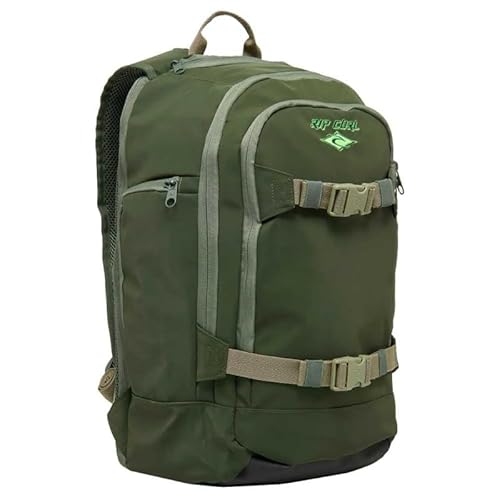 RIP CURL Rucksack Posse 33L Transien | Herrentasche mit PC-Fach 15 Zoll aus recyceltem Polyester | 49 x 32 x 22 cm | Farbe: Grün, grün, 49 x 32 x 22 cm von Rip Curl