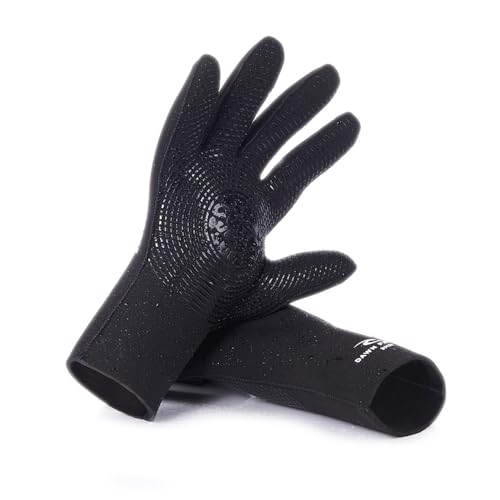 Rip Curl Dawn Patrol 3mm Handschuhe - Schwarz - Unisex - Robustes Haifischhautnetz - GBS Seal - rutschfeste Palm von Rip Curl