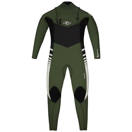 Rip Curl Junior Dawn Patrol Eco 5/3mm GBS Chest Zip Wetsuit 13JBFS - Green Rip Curl Junior Size - 14Y von Rip Curl