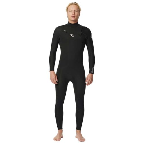 Rip Curl Mens Dawn Patrol Eco Performance 3/2mm GBS Chest Zip Wetsuit 15EMFS - Black Rip Curl Mens Size - M von Rip Curl