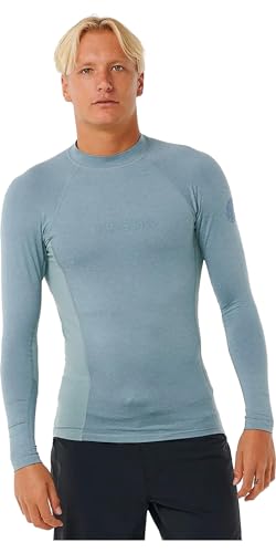 Rip Curl Mens Dawn Patrol Performance UPF Long Sleeve Rash Vest 14AMRV - Mineral Blue Mens Size - M Rip Curl Mens Dawn Patrol Performance UPF Long Sleeve Rash Vest 14AMRV - Mineral Blue Mens Size - M von Rip Curl