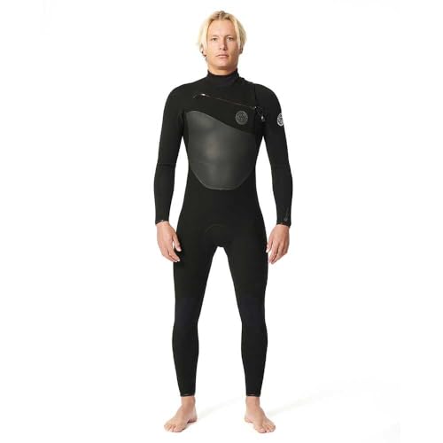 Rip Curl Mens Flashbomb 5/3mm Chest Zip Wetsuit 14JMFS - Black Rip Curl Mens Size - XL von Rip Curl