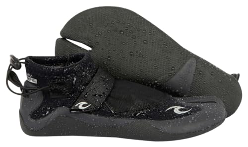 Rip Curl Mens Reefer 1.5mm Split Toe Wetsuit Boot WBO1AT - Black/Charcoal Footwear - 7 von Rip Curl