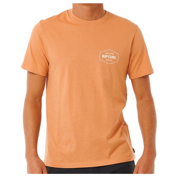 Rip Curl - Stapler Tee - T-Shirt Gr L orange von Rip Curl
