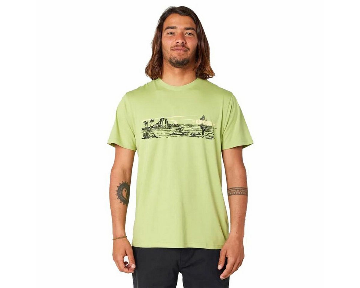 Rip Curl T-Shirt Herren Kurzarm-T-Shirt Rip Curl Paradise Land Hellgrün von Rip Curl