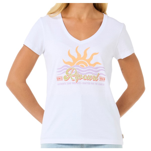 Rip Curl - Women's Cala V-Neck Tee - T-Shirt Gr M weiß Rip Curl - Women's Cala V-Neck Tee - T-Shirt Gr M weiß von Rip Curl