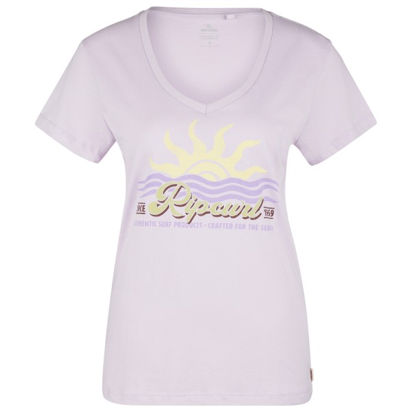 Rip Curl - Women's Cala V-Neck Tee - T-Shirt Gr S lila Rip Curl - Women's Cala V-Neck Tee - T-Shirt Gr S lila von Rip Curl