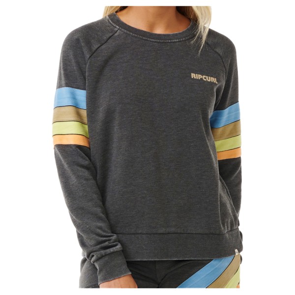 Rip Curl - Women's High Tide Surf Raglan Crew - Pullover Gr S grau von Rip Curl