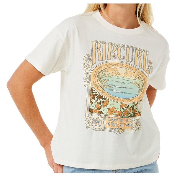 Rip Curl - Women's Long Days Relaxed Tee - T-Shirt Gr L;M;S;XL;XS beige;schwarz von Rip Curl