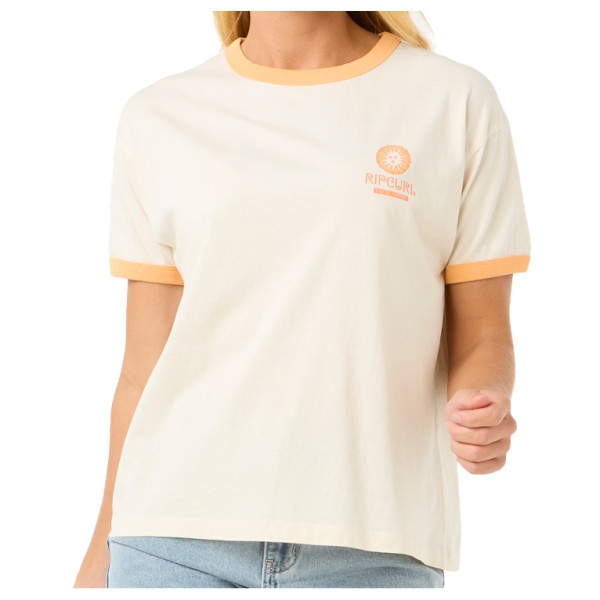 Rip Curl - Women's San Carlos Ringer Tee - T-Shirt Gr M weiß von Rip Curl