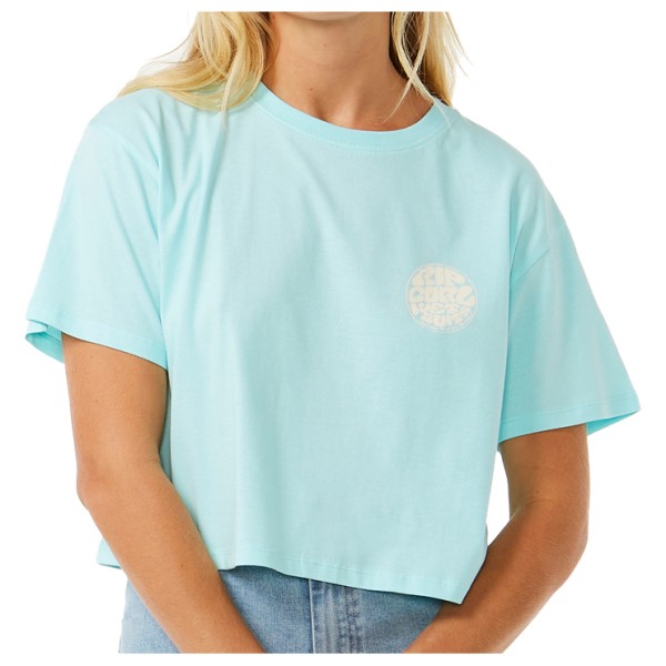 Rip Curl - Women's Wettie Icon Crop Tee - T-Shirt Gr M blau von Rip Curl