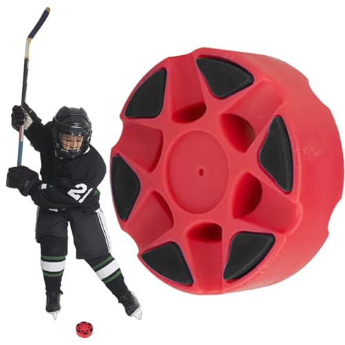 Rissunkv Rollhockey-Puck, multifunktionaler Übungs-Hockey-Puck-Ball, Straßenhockey-Puck, Sportball für Kinder und Erwachsene, Off-Ice Training von Rissunkv